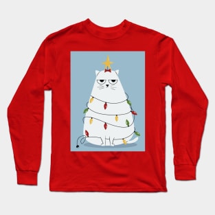 Gato Navideño Long Sleeve T-Shirt